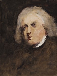 Dr. Johnson, depois de Reynolds (wc e guache no papel) de Hercules Brabazon Brabazon