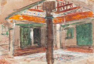 Interior de um palácio exótico, c. 1867. de Hercules Brabazon Brabazon
