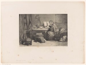 Académico numa sala de estudo de Herman Frederik Carel ten Kate
