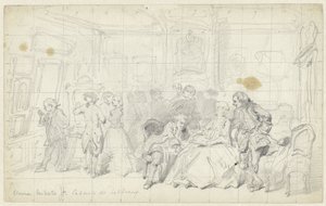 Contemplação de arte numa velha casa holandesa
Cabinet de tableaux (título sobre o objecto) de Herman Frederik Carel ten Kate