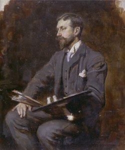 Auto-retrato possível, c.1890-1900 de Herman Gustave Herkomer