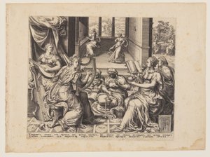 Parábola das Virgens Sábias e das Virgens Loucas: As Virgens Sábias de Herman Jansz. Muller