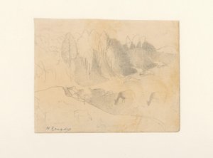 Vale com gado pastando de Herman Kruyder (signed by artist)