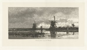 Paisagem com moinhos de vento de Herman Löwenstam