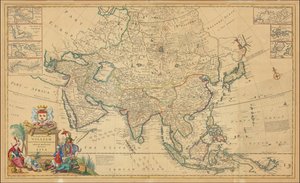 Mapa da Ásia de 1730 por Herman Moll de Herman Moll