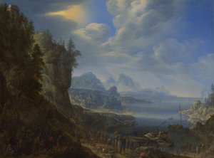 Cristo ensinando a partir de Saint Peters Boat no lago de Gennesaret, 1667