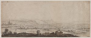 Paisagem com a vila de Schenkenschanz, Gelderland
