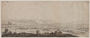 Paisagem com a vila de Schenkenschanz, Guéldria, 1600.