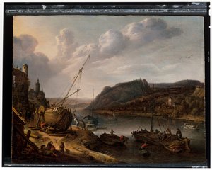 Uma paisagem fluvial