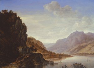 Paisagem montanhosa do rio