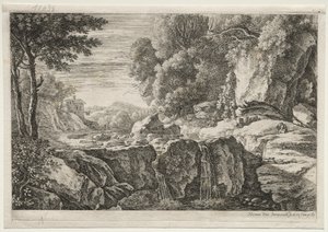 Quatro Paisagens: A Cachoeira de Herman van Swanevelt