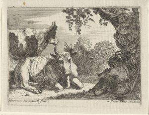 Vacas
Paisagens com animais (título da série) de Herman van Swanevelt