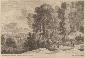 Paisagem com lavadeiras de Herman van Swanevelt
