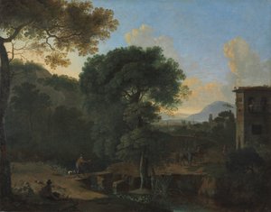 Paisagem com Viajantes de Herman van Swanevelt