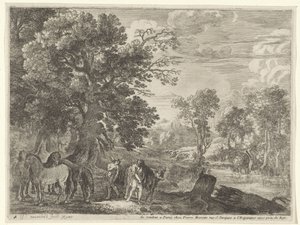 Mercúrio silencia Battus de Herman van Swanevelt