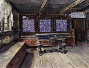 Hall na Casa E Harden em Neuengamme, perto de Hamburgo de Hermann Haase