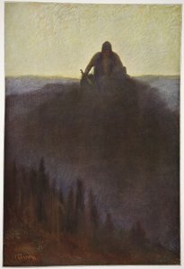 Wotan espera em Valhalla pelo final com sua lança quebrada, 1906