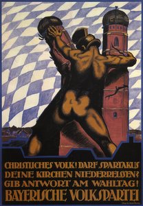 Cristãos! Deve Spartacus derrubar suas igrejas, 1919 de Hermann Keimel