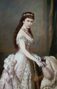 Elizabeth da Baviera (1837-98), esposa de Franz Joseph I da Áustria (1830-1916) de Hermann Nigg
