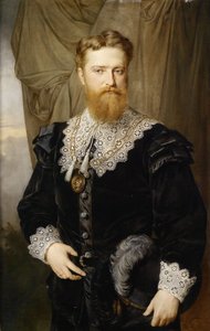 Retrato de Karl Lueger 1844-1910 em trajes históricos, 1876 de Hermann Nigg