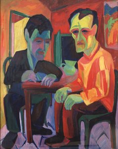 A discussão; A Conversação, c.1925 de Hermann Scherer