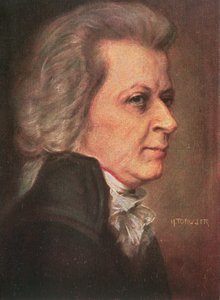 Wolfgang Amadeus Mozart (1756-91) pub. 1904 (cor litho) de Hermann Torggler