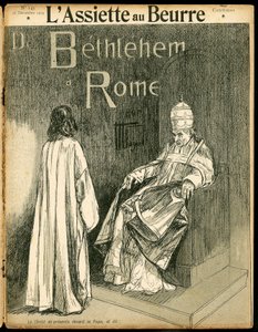 Capa do "The Butter Plate", número 143, Satirique en N & B de Hermann Vogel