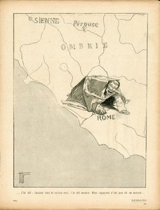 A Placa de Manteiga, número 143, Satirical em P&B de Hermann Vogel