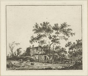 Paisagem com casa de campo
Seis paisagens (título sobre o objecto) de Hermanus Fock