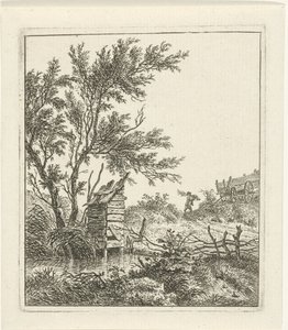Paisagem com larvas de madeira de Hermanus Fock
