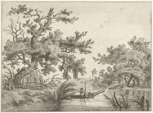 Paisagem com dois pescadores de Hermanus Fock