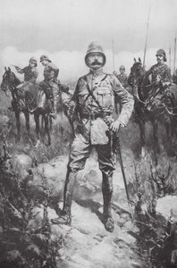 Lord Kitchener no Veldt (litografia) de Hermanus Willem (after) Koekkoek