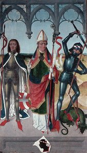 São Jorge, São Nicolau e São Vítor de Marselha, do Altar Maior da Igreja de São Nicolau, 1481 (detalhe) (ver 197688, 197690-92)