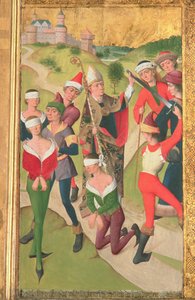 São Nicolau salvando três homens inocentes da execução, do Altar Supremo da Igreja de São Nicolau, em 1481 (detalhe) (ver 197688-91)