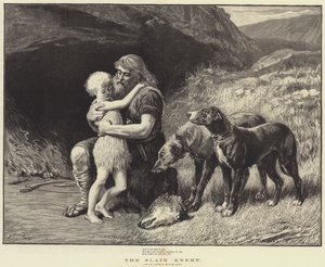 O Inimigo Slain (gravura) de Heywood (after) Hardy