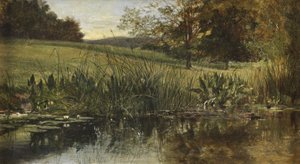 Na margem do rio, 1869 de Heywood Hardy
