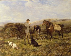 Tiro ao galo, 1901 de Heywood Hardy