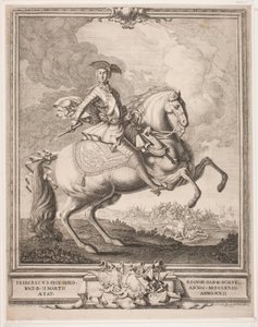 Frederik V. como príncipe herdeiro a cavalo de Hieronimo Miani