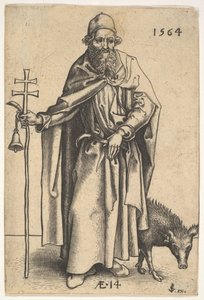 Santo Antônio, 1564 de Hieronymous Wierix