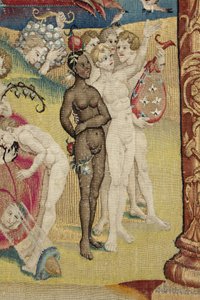 The Garden of Earthly Delights. ca. 1560 (tapeçaria) de Hieronymus (after) Bosch