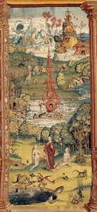 The Garden of Earthly Delights. ca. 1560 (tapeçaria) de Hieronymus (after) Bosch