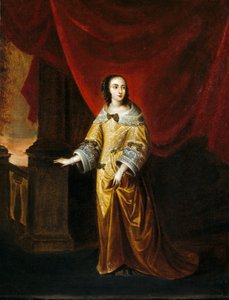 Retrato de uma Senhora (óleo sobre tela) de Hieronymus (circle of) Janssens