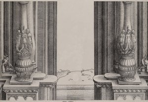 O Troço Médio da Porta de Entrada do Portal Central, as Colunas Decoradas por Sereias..., 1515.