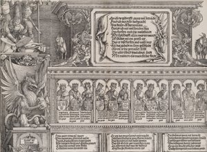 A Secção Superior do Portal Direito, com a Inscrição em Pele de Veado, Friso com ..., 1515.