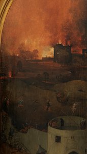 Detalhe do painel direito do Juízo Final (óleo sobre painel) de Hieronymus Bosch