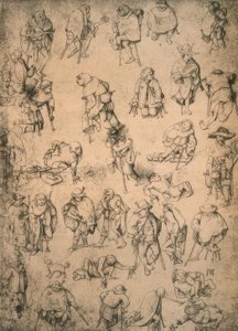 Aleijados, mendigos e músicos mendigos de Hieronymus Bosch