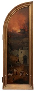 Painel direito do Juízo Final (óleo sobre painel) de Hieronymus Bosch