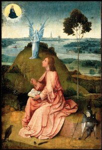 São João Evangelista em Patmos, c. 1505 de Hieronymus Bosch