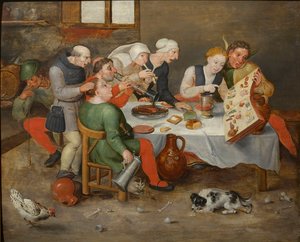 The Bacchus Singers , 1580. de Hieronymus, Bosch