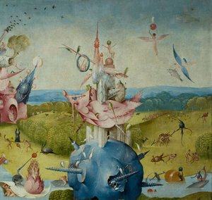 O Jardim das Delícias Terrenas, 1490-1500 de Hieronymus Bosch